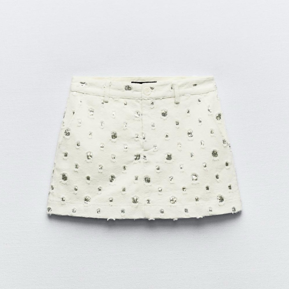 White Skort